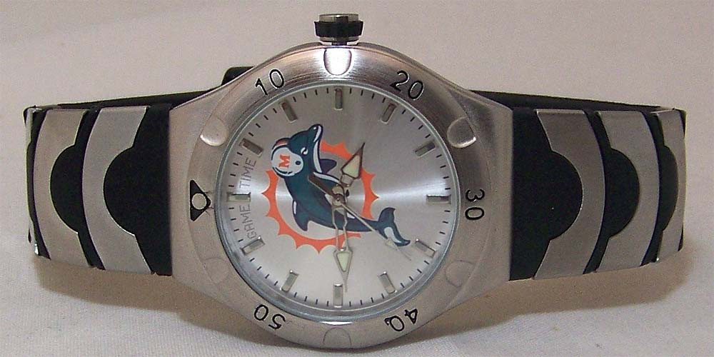 Miami Dolphins Watch Avon 06 Mens Dolphins logo Wristwatch