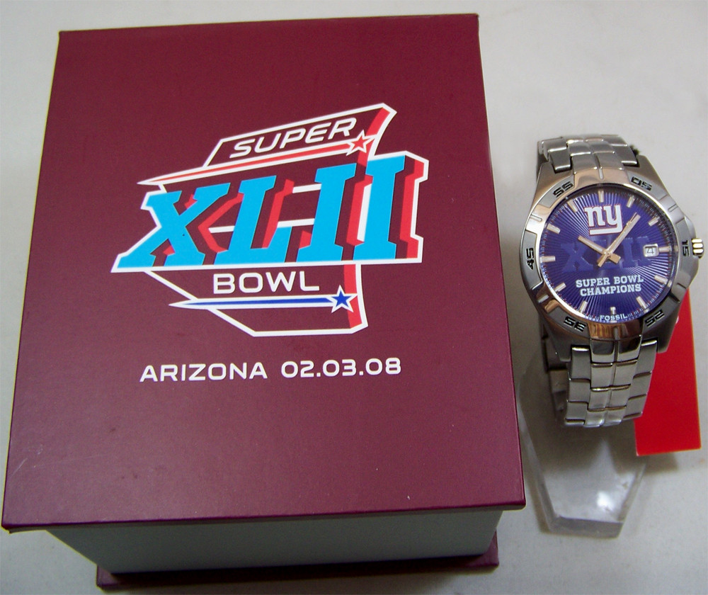 NY New York Giants Watch Fossil Super 