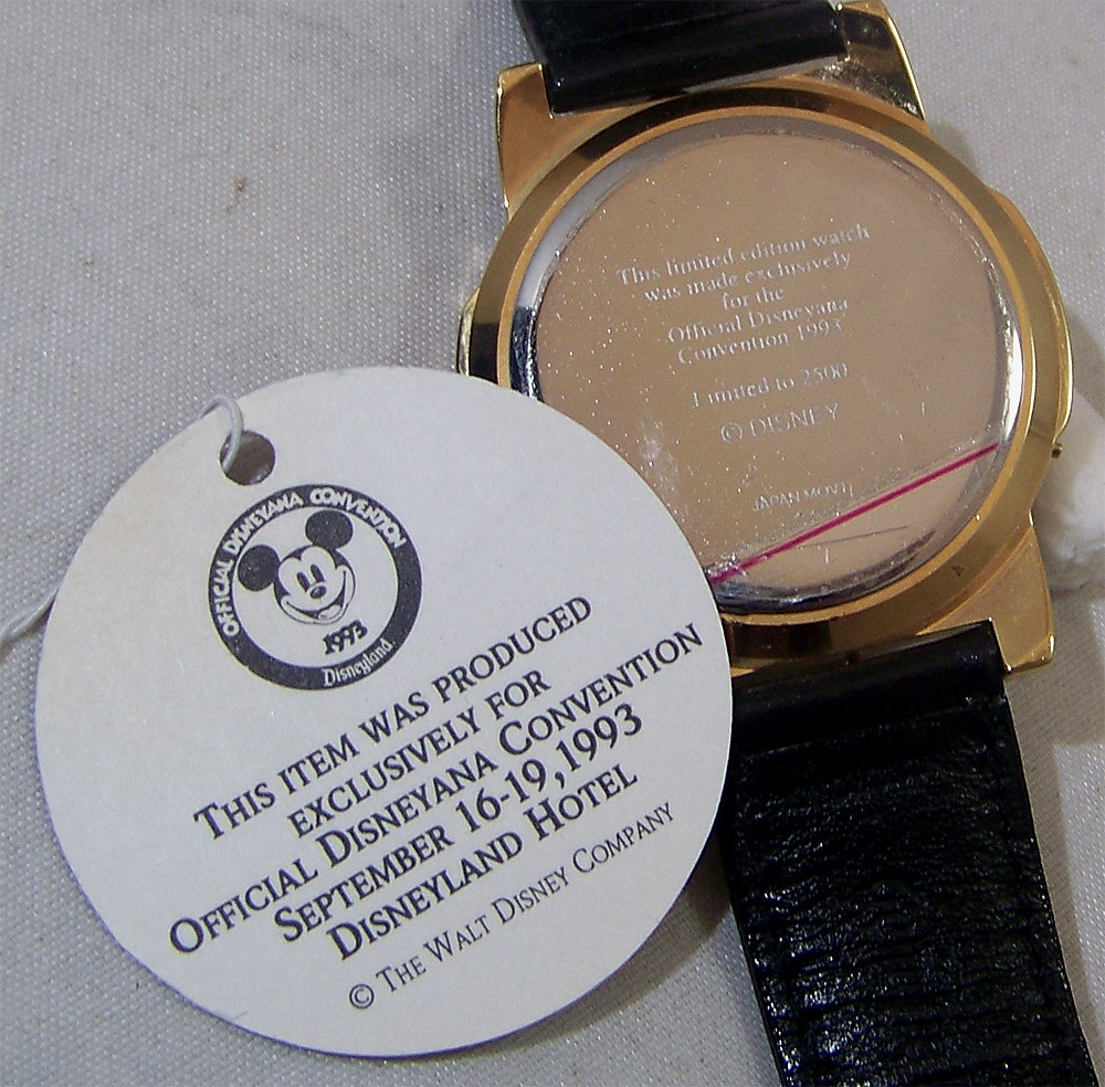 Steamboat Willie Watch 1993 Disney Convention Mickey Mouse Wristwatch
