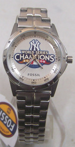 New York Yankees Fossil Watch 2009 World Series Champions Womens New
