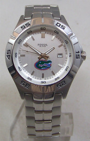 Florida Gators Fossil Watch Mens 3 Hand Date Wristwatch 6 O'clock Logo