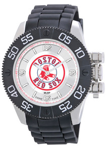 Boston Red SoxWatch Game Time Beast Mens Black Wristwatch Sox Logo
