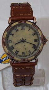 Fossil Vintage Watch Stone and Copper Earth Tones Wristwatch New