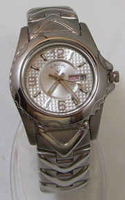 Callaway Golf Watch Womens CY2061 Silver SS with Day Date Windows