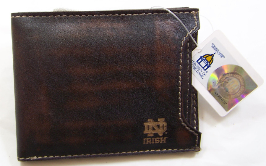 Louisville Laser Engraved Brown Front Pocket Wallet