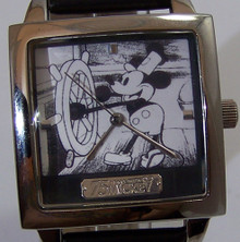 Steamboat Willie Watch 3D Photo Box Display Disney Mickey Mouse Rare