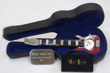 WristRock Guitar Watch Red Silver Fender Strat Style Novelty Wristwatch