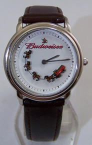 Budweiser Rotating Clydesdales Watch Novelty Animated Wristwatch