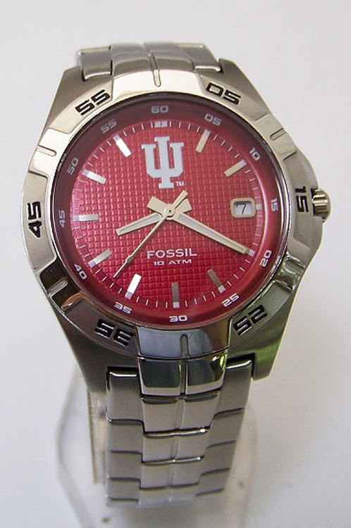 Louisville Cardinals Fossil Watch Mens Three Hand Date Wristwatch