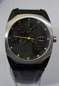 Batman Bruce Wayne Watch Fossil Lmt Ed 500 Wristwatch Rare Mens Li2532