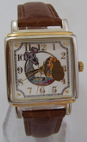 Fossil Lady and the Tramp Watch Set Disney Collectors in Book Display