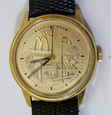 Bulova Accutron McDonalds Watch Collectors Wristwatch with Watch Case