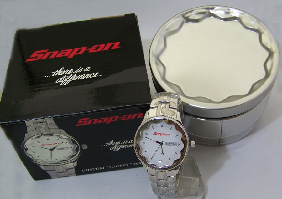 Snap On Socket Watch Mens Novelty SnapOn Tools Collectible Wristwatch