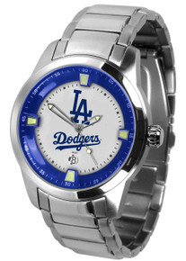 LA Los Angeles Dodgers Watch Mens Game Time Titan Series SS Wristwatch