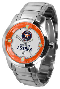 Houston Astros Watch Mens Game Time Titan Series Stainless Wristwatch