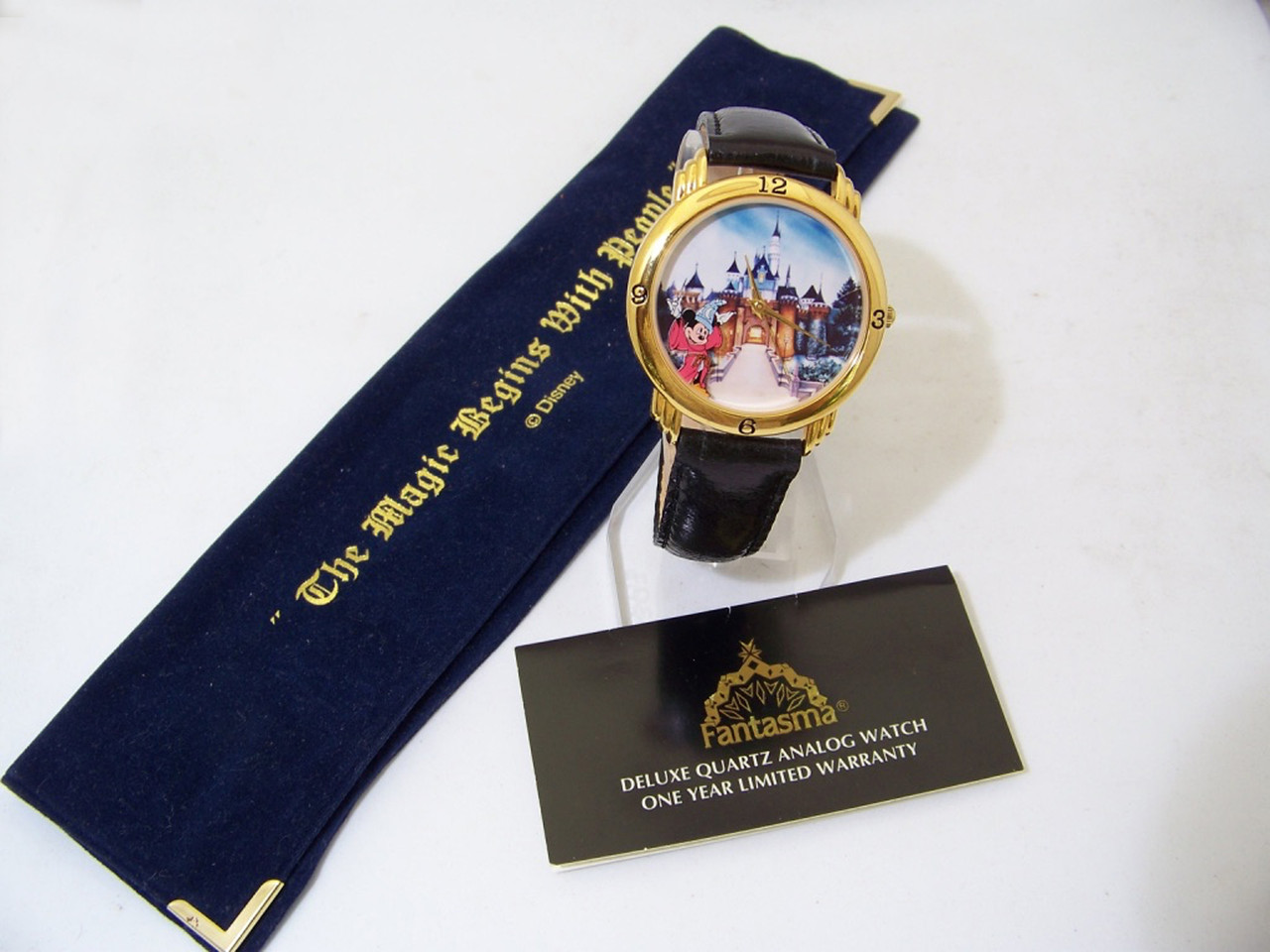Rare Collectable Mickey Mouse Watch with Castle Design-limited release Mickey Mouse watch. Strange Amazon find this one. Comes from  main image 3