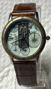 Fossil Bicycle Watch Vintage Cyclist Wristwatch Collectors Relic New