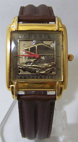 Fossil 57 Chevy Style Car Watch Vintage late 50s Automobile Wristwatch