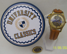 UCLA Bruins Fossil Watch Mens Vintage University Classics Wristwatch 