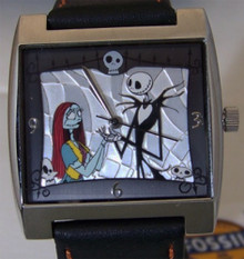 Nightmare Before Christmas Watch Jack and Sally Fossil LI2545 with Box