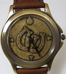 Fossil Cowboy Lucky Horseshoes Watch Lucky Western Vintage Wristwatch