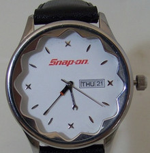 Snap On Socket Watch Mens SnapOn Tools Wristwatch on Leather Band New
