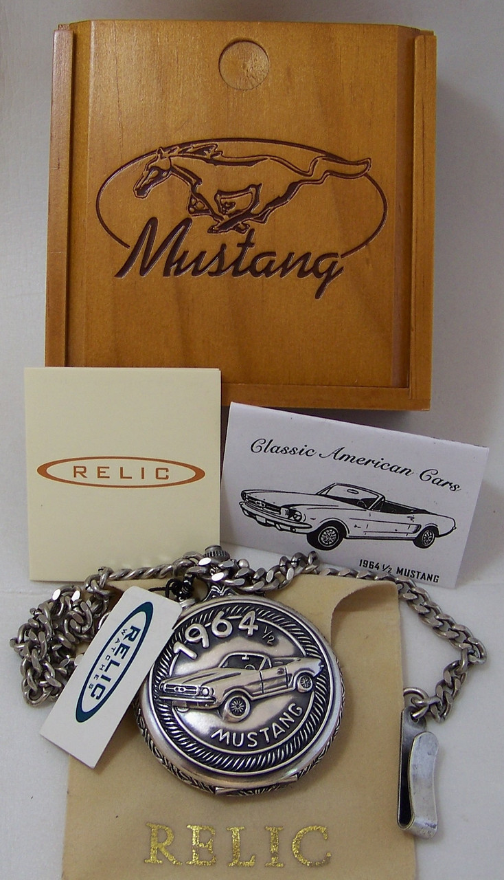 Fossil Ford Mustang Watch with Box Ford Mustang 1964 1/2 Watch. Fossil Relic LE Collectors in  main image 4