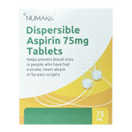 Numark Dispersible Aspirin 75mg Tablets - 28