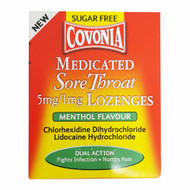 Covonia Medicated Sore Throat Menthol Flavour Lozenges - 36