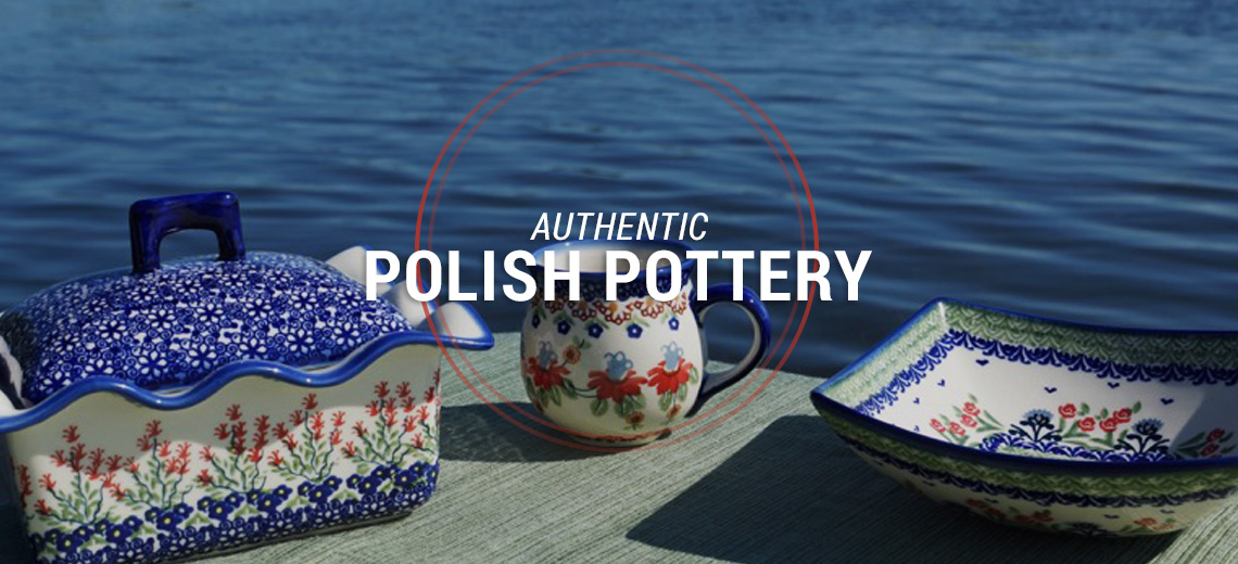 Polish Pottery | Unikat Polish Pottery | Polish Dinnerware - Blue