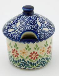 Polish pottery honey pot