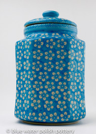 Polish Pottery 2.5L Canister - Cerulean