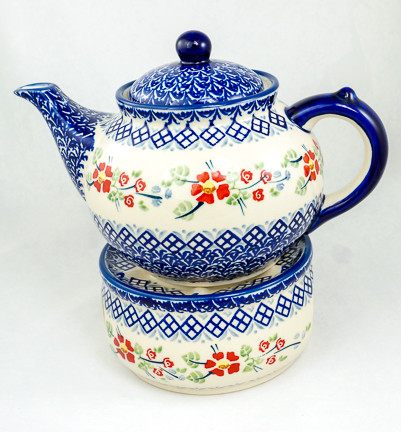 16 oz Teapot with Infuser & Warmer-Unikat - Color Palette Polish