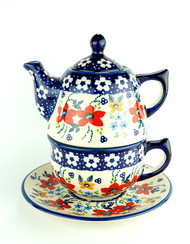 TEAPOT WITH CUP & SAUCER LOVE IN BLOOM