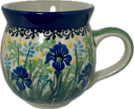 Polish Pottery Bubble Mug - Butterfly Garden 