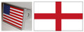 English Flag Custom Hitch Cover
The American Flag shown will be replaced with the English flag on the right