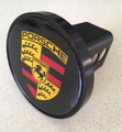 Porsche Custom Made Hitch Cover - Black  Powder Coated