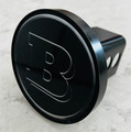 Custom Made Mercedes Brabus Hitch Cover - Black Powder Coated