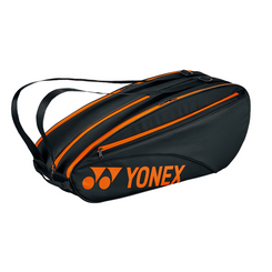 YONEX BA42326EX TEAM RACKET BAG (6 PCS) - BLACK / ORANGE
