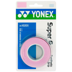 YONEX 3 PACK SUPER GRAP - AC102EX FRENCH PINK