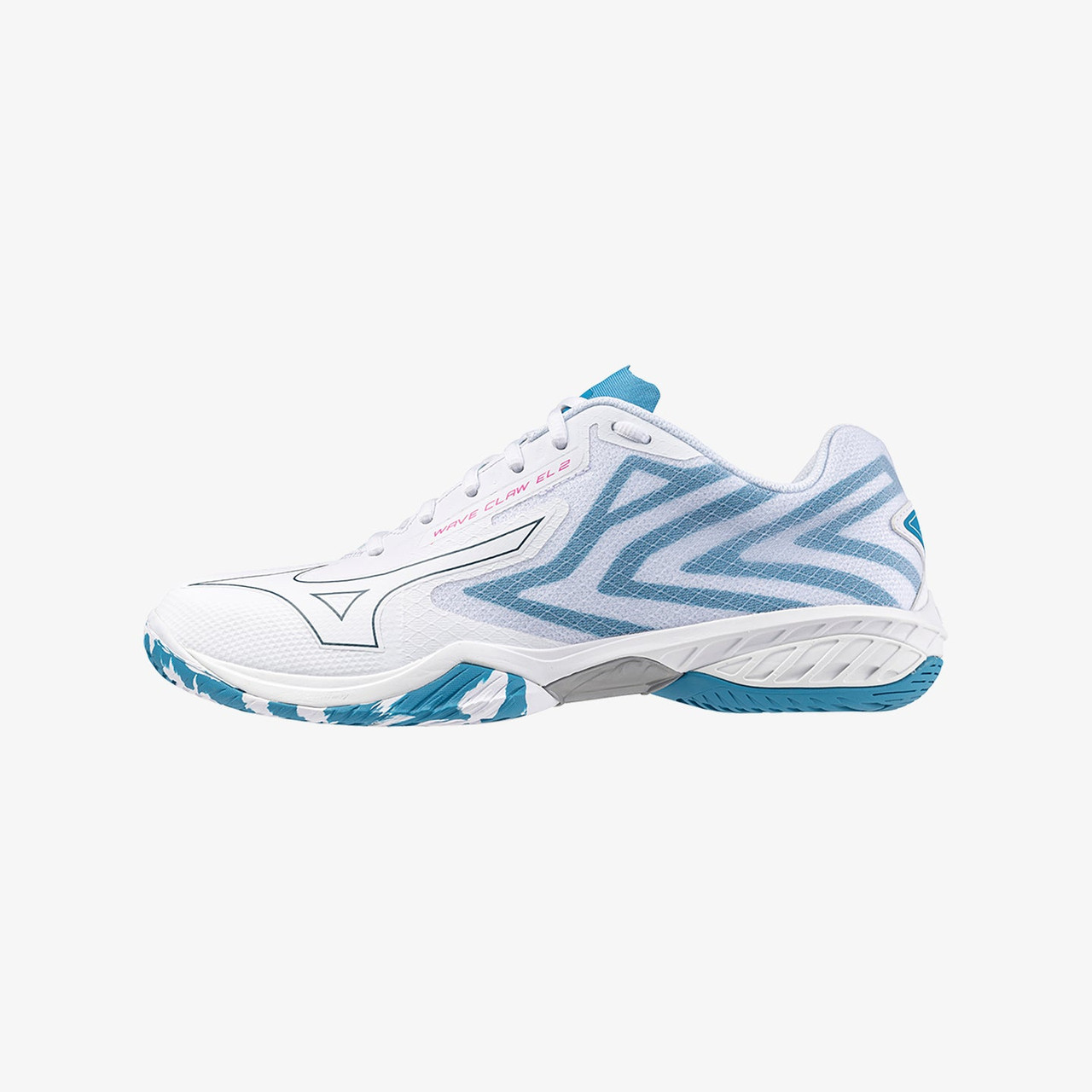 MIZUNO WAVE CLAW EL WOMENS WHITE SAILOR BLUE Badminton