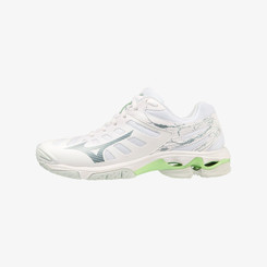 MIZUNO WAVE VOLTAGE WOMENS - WHITE PATINA GREEN