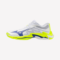 MIZUNO WAVE LIGHTNING ELITE - WHITE/LIGHTNING YELLOW