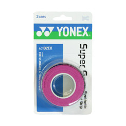 YONEX 3 PACK SUPER GRAP - AC102EX PINK