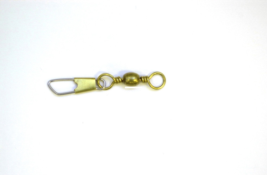 Eagle Claw 01141-029 Brass Barrel Swivel With Safety Snap Size 2 for sale online