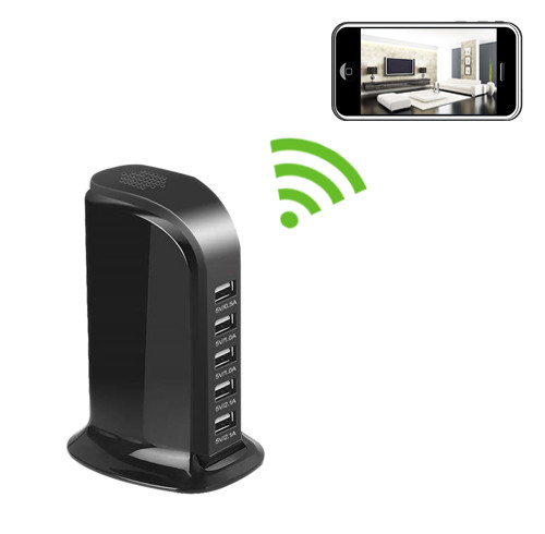 USB Charging Hub Hidden Camera WiFi DVR 1280x720