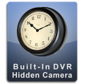 PalmVID Antique Wall Clock Hidden Camera with Built-In DVR