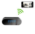 Oval Digital Clock Hidden Camera WiFi DVR with Wide Angle Lens and Night Vision 1280x720 (V8)