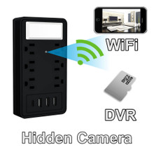 PalmVID WiFi Series AC Outlet Multiplier Hidden Camera