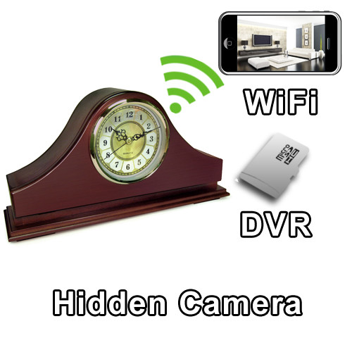 PalmVID WiFi Series Antique Wall Clock Hidden Camera